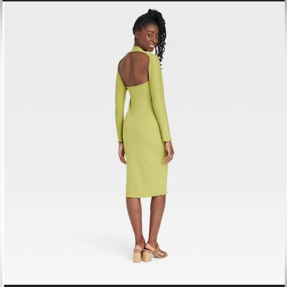Black History Month Sammy B Women's Long Sleeve Cut Out Bodycon Dress